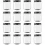 Novelinks 8 Ounce Clear Plastic Jars with Black Lids - Refillable Round Clear Containers Clear Jars Storage Containers for Kitchen & Household Storage - BPA Free (16 Pack) Novelinks 8 Ounce Clear Plastic Jars with Black Lids - Refillable Round Clear Containers Clear Jars Storage Containers for Kitchen & Household Storage - BPA Free (16 Pack)