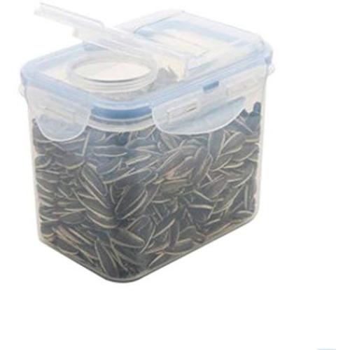 HUPLUE Plastic Kitchen Square Food Storage Containers Canister Grain Storage Tanks Food Storage Jar Airtight Food Storage Containers
