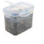 HUPLUE Plastic Kitchen Square Food Storage Containers Canister Grain Storage Tanks Food Storage Jar Airtight Food Storage Containers