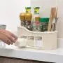 Ensemble de Rangement de Pots d'Assaisonnement pour Tiroirs, Rangement de Boîtes de Sel et de Conserves, Khaki Ensemble de Rangement de Pots d'Assaisonnement pour Tiroirs, Rangement de Boîtes de Sel et de Conserves, Khaki