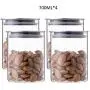 Bouteilles en Verre Scellées, Récipients de Conservation pour la Cuisine, Graines, Épices, Avoine, Haricots, Café Bouteilles en Verre Scellées, Récipients de Conservation pour la Cuisine, Graines, Épices, Avoine, Haricots, Café
