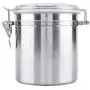 Canister - Stainless Steel Coffee Container Vacuum Sealed Storage Jar For Sugar Tea Bean (Size : L) Canister - Stainless Steel Coffee Container Vacuum Sealed Storage Jar For Sugar Tea Bean (Size : L)