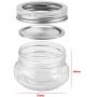 KAMOTA Mason Jars 4 oz With Regular Silver Lids and Bands, Ideal for Jam, Honey, Wedding Favors, Shower Favors, Baby Foods, DIY Magnetic Spice Jars, 24 PACK, 30 Whiteboard Labels Included