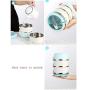 Thermos Food Jar Thermos Stainless Food Flask Leakproof Insulated Food Containers Portable Bag Multi-storey (Color : Pink, Size : 2100ml)