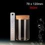 Dia 78Mm Glass Sealed Wishing Jar For Food Storage With Cork In Tubular Best 2Pcs/Pack,78X120Mm