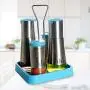 Kitchen Storage Containers Stainless Steel Spice Jars, Spice Rack Set Send Spoon,Oil Vinegar Pot Kitchen Supplies,e