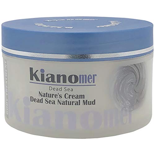 Kianomer Dead Sea Mud Treatment for Face and Body - Made in Israel - Psoriasis, Dry Skin and Acne -7 Ounce Jar