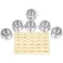 Internets Best Triangle Magnetic Spice Rack | 6 Jars | Round Storage Spice Rack Set | Clear Sift and Pour Lid | Stainless Steel Internets Best Triangle Magnetic Spice Rack | 6 Jars | Round Storage Spice Rack Set | Clear Sift and Pour Lid | Stainless Steel