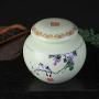 Keramik-Dose für Tee, Schwarz für Tee/Grüntee/Puerh/Tieguanyin, Aufbewahrungstank für Blüten-Tee, Trockenfrüchte, Teezeremonie-Accessoires, Tankgröße 250 g - 500 g (Farbe: L)