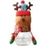 Bocal à Bonbons Noël - Cerf, Père Noël et Bonhomme de Neige - Récipient de Conservation Alimentaire en Plastique Transparent Bocal à Bonbons Noël - Cerf, Père Noël et Bonhomme de Neige - Récipient de Conservation Alimentaire en Plastique Transparent