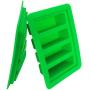 SZBS Butter Mold Large Butter Silicone Container Rectangle Butter Mold Wax Oil Container Soap Bar Storage Jar (1, Green)