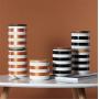 Mini Spice Jars Simple geometric black Nordic storage tank kitchen storage