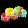 YHSWE 7ml 10pcs Plastic Dab Container with Non Stick Silicone Inner for Multi Use