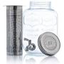 Original Grind Coffee Co. Cold Brew Coffee Maker (1 Gallon) Easy Pour Stainless Steel Spigot Tap, Removable Fine Mesh Filter | Glass Pitcher Brewing System | Refrigerator Safe Storage