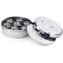 Zinel Spice Box/Masala Dabba with 7 Comparments and 2 Stainless Steel Lids, Silver, 24 cm Zinel Spice Box/Masala Dabba with 7 Comparments and 2 Stainless Steel Lids, Silver, 24 cm