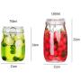 XSWZAQ Sealed jar glass food bottle honey lemon passion fruit bottle pickle jar with lid household small storage jar 3