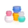 30 Stück Pilzförmige Kosmetikprobenbehälter, leere Kunststoffbehälter für Cremes, Lidschatten, Nägel, Puder – gemischte Farben (20g/20ml)