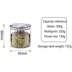 WANGLXST Airtight Food Storage Container, Storage Jar, Durable Stainless Steel lid for Keeping Food Dry Fresh, Airtight, for Candy, Snack, Cereal, Flour Box