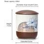 Small Jar For Tea Storage Porcelain Tea Cans Tank Portable Sealed Sugar Medicine Pot Tea Storage Box For Kitchen Creative Gifts,hexiang