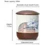 Small Jar For Tea Storage Porcelain Tea Cans Tank Portable Sealed Sugar Medicine Pot Tea Storage Box For Kitchen Creative Gifts,hexiang
