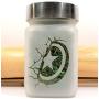 American Shield Stash Jar - Airtight, Smell Resistant Etched Glass Herb Storage Jar - 3" Tall x 2" Wide, Perfect Size for Gifting