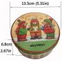 Abyomon Mini Tin Candy Box Sealed Jar Jewelry Biscuit Cookie Coin Candy Storage Container Case Organizer