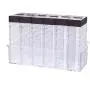 KSTE Seasoning Box 6 PCs of Transparent Seasoning Container,Salt Spice Jar,Condiment Storage Bottle Box,Home and Kitchen Supply.(Coffee and White)