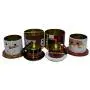 Christmas Tins with lids in nested sectional Santa and Snowman shapes, great for cookies, chocolate, candy or other treats and food storage (Set of 2) Christmas Tins with lids in nested sectional Santa and Snowman shapes, great for cookies, chocolate, candy or other treats and food storage (Set of 2)