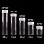 Bouteilles et Jars de Rangement | 15ml 25ml 40ml 50ml 60ml Bouteilles en Verre Transparent avec Bouchon Plastique Blanc Petites Fiole Vials DIY Artisanat 24pcs | par HUDITOOLS | 1 PC Bouteilles et Jars de Rangement | 15ml 25ml 40ml 50ml 60ml Bouteilles en Verre Transparent avec Bouchon Plastique Blanc Petites Fiole Vials DIY Artisanat 24pcs | par HUDITOOLS | 1 PC
