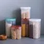 Boîte de Rangement Multifonctionnelle pour Céréales, Multi-Céréales, avec Couvercle Rotatif Double Couche Séparé pour Farine, Sucre, Fournitures de Boulangerie (S, Blanc) Boîte de Rangement Multifonctionnelle pour Céréales, Multi-Céréales, avec Couvercle Rotatif Double Couche Séparé pour Farine, Sucre, Fournitures de Boulangerie (S, Blanc)