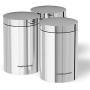 Morphy Richards Accents Kitchen Storage Canisters, Stainless Steel, Silver, Set of 3