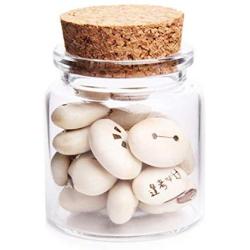 Glass Jars Bottles With Cork Stoppers 4750MM 50ML Glass Bottles Wishing Bottle Empty Sample Storage Jars with Cork Stoppers - Transparent