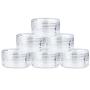 (Quantity: 24 Pieces) Beauticom 15G/15ML (0.5oz) Round Clear Jars with Screw Cap Lid for Lotion, Creams, Toners, Lip Balms, Makeup Samples - BPA Free