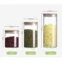 Glasbehälter mit Deckel – Food Candy Storage Bottles, Teebehälter, Tasse, Dichtung, Violetta Mason Gläser, Küchenzubehör, Glasbehälter, große Glasbehälter mit Deckel