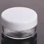 100 Stück Kosmetikbehälter mit Deckeln – 10g Probenbehälter und 10 Stück Mini Spatel – Kleine Behälter für Acrylpulver, Creme - Weiß