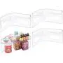 mDesign Plastic Kitchen Cabinet Lazy Susan Food Storage Organizer Raised Shelf Tray - 2 Tier, Pie-Shaped, 1/4 Wedge, Organize Soup Cans, Pasta, Tea, Coffee, Spices, Jars, Bottles - 4 Pack - Clear mDesign Plastic Kitchen Cabinet Lazy Susan Food Storage Organizer Raised Shelf Tray - 2 Tier, Pie-Shaped, 1/4 Wedge, Organize Soup Cans, Pasta, Tea, Coffee, Spices, Jars, Bottles - 4 Pack - Clear