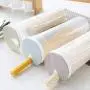 Contenants alimentaires étanches en plastique avec couvercle cylindrique rond long, contenants de stockage de céréales, réservoir de stockage de pâtes, gain de place, durables, esthétiques, bleu Contenants alimentaires étanches en plastique avec couvercle cylindrique rond long, contenants de stockage de céréales, réservoir de stockage de pâtes, gain de place, durables, esthétiques, bleu