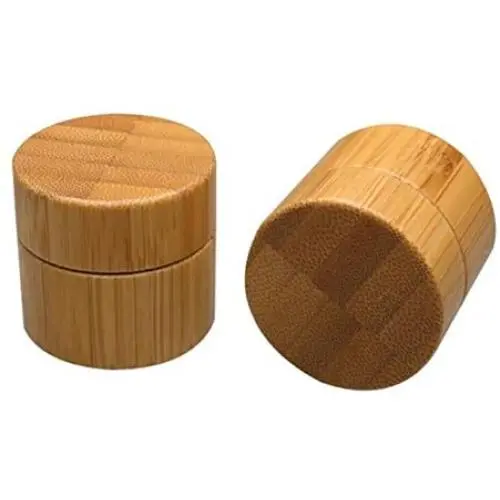 erioctry 2PCS 10g Refillable Environmental Bamboo Jars with PP Plastic Inners and Bamboo Lid Cream Bottle Pot Jars Cosmetic Container for Lotion,Eye Creams, Lip Balms, Makeup Samples erioctry 2PCS 10g Refillable Environmental Bamboo Jars with PP Plastic Inners and Bamboo Lid Cream Bottle Pot Jars Cosmetic Container for Lotion,Eye Creams, Lip Balms, Makeup Samples