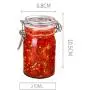 Glasbehälter für Lebensmittel – Dosen für Snack, Marmelade, Passionsfrucht, Enzyme, Kimchi (Größe: XS)