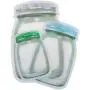 Qingsi 5 Pcs Mason Jar Zipper Bags Snack Sandwich Ziplock Bags Airtight Seal Storage Bags Leakproof Food Saver Bags for Travel Camping Picnic Qingsi 5 Pcs Mason Jar Zipper Bags Snack Sandwich Ziplock Bags Airtight Seal Storage Bags Leakproof Food Saver Bags for Travel Camping Picnic