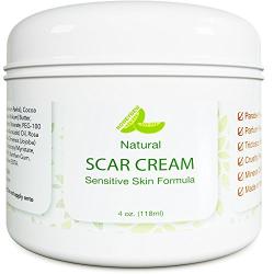 Best Scar Cream for Face - Vitamin E Oil for Skin After Surgery - Stretch Mark Remover for Men & Women - Anti Aging Lotion - Acne Scar Removal for Old Scars on Body - Scar Treatment for Cuts