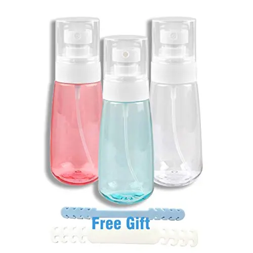 Leere Sprühflaschen, Feinstralsprühen für Alkohol 2 Stück + Auffüllbare Leere Pumpflaschen für Handdesinfektionsmittel 1 Stück 60ml für Haar, Hautpflege, Make-up, Reinigung