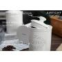 Canisters Sets for the Kitchen, Safer and Healthier Ceramic Kitchen Canisters set of 3 for Saving Coffee Tea Sugar Jars with Airtight Lids White Canister Food Storage jars TAWCHES TC001(A White 3pcs)