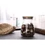 Glasbehälter Cupwind mit Dichtung und Holz/Bambusdeckel – Klare Glasbehälter für Tee, Kaffee, Gewürze (Z-970ml)