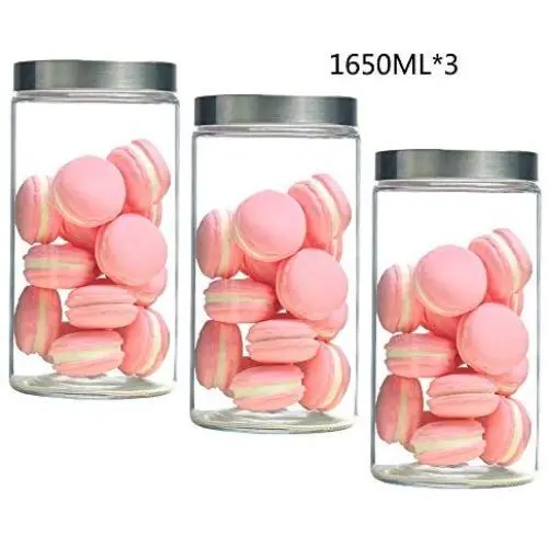 Bouteilles en verre scellées, contenants alimentaires, récipients de stockage pour épices/pâtes/avoine/grains de café Bouteilles en verre scellées, contenants alimentaires, récipients de stockage pour épices/pâtes/avoine/grains de café
