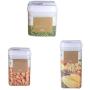 Food Storage Jar With Airtight Seal Lid, Kitchen Food Tank Container, 0.5L/0.8L/1.2L Seal Cereal Jar Dried Fruit Jam Storage Box For Serving Tea, Coffee, Spice, Sugar