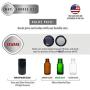 Stash Jar Smell Proof Container ? (250 ml, Half Oz) Premium European UV Glass Jar Airtight Discreet Set with 4g Boveda Humidity Pack, 2 Smellproof Resealable Bags, Customizable Stickers & Labeling Pen