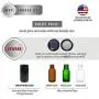 Stash Jar Smell Proof Container ? (250 ml, Half Oz) Premium European UV Glass Jar Airtight Discreet Set with 4g Boveda Humidity Pack, 2 Smellproof Resealable Bags, Customizable Stickers & Labeling Pen