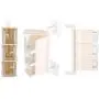 Clear Seasoning Box, Sticking Rotary Seasoning Kitchen Pepper Sugar Jar Spice Rack Food Box Storage(Beige)