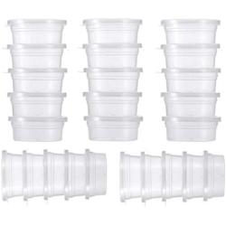 YJYdada 25 Pc Slime Storage Containers Foam Ball Storage Cups Containers With Lids